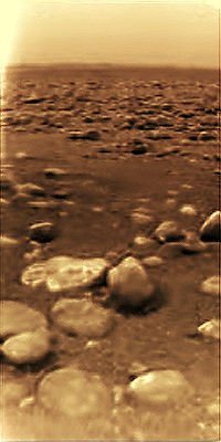 Bild von der Oberfläche des Titan