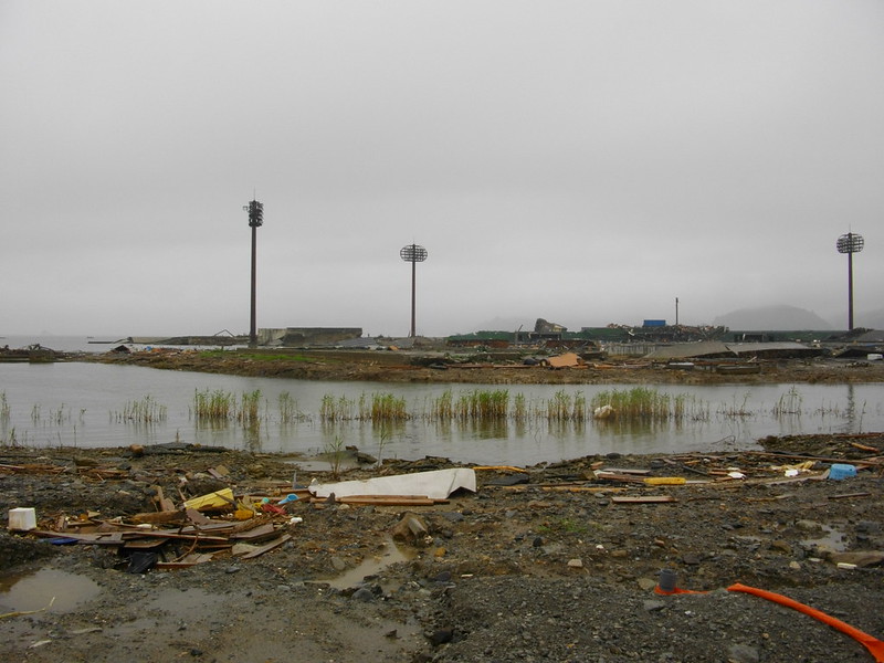 Flooded Takata Matsubara Baseball Field #eqjp