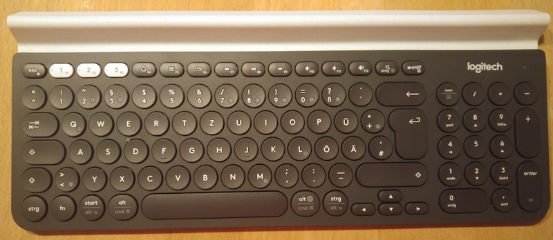 Logitech K780, fast 750 Gramm Tastatur